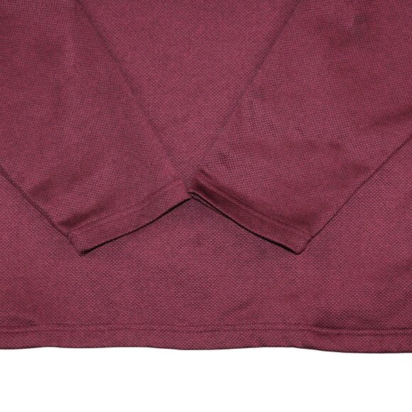 Callaway Golf Mens XL 1/4 Zip Maroon Pullover Side Pocket Jacket Athleisure Wear - Picture 6 of 9